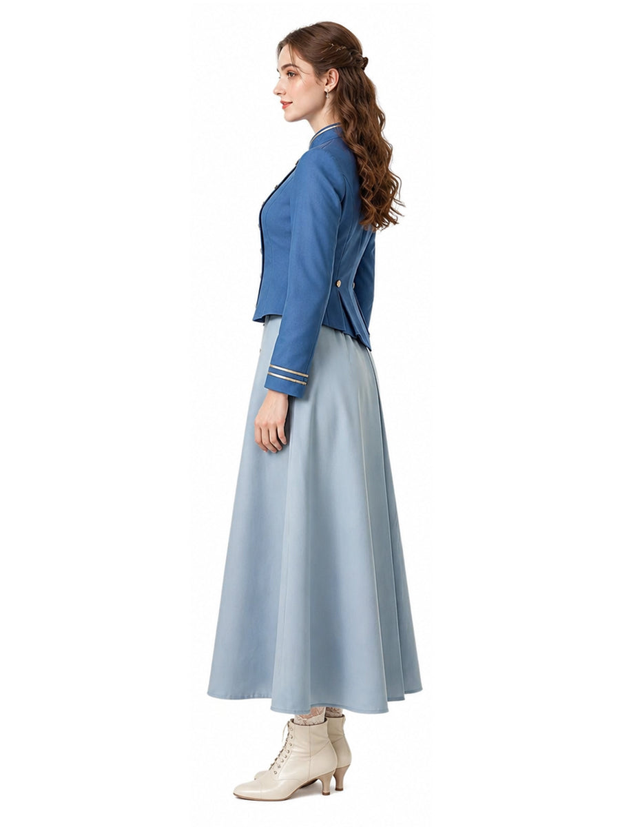 Women 2 Piece Costume Victorian Military - Image 4