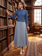 Women 2 Piece Costume Victorian Military - Image 5