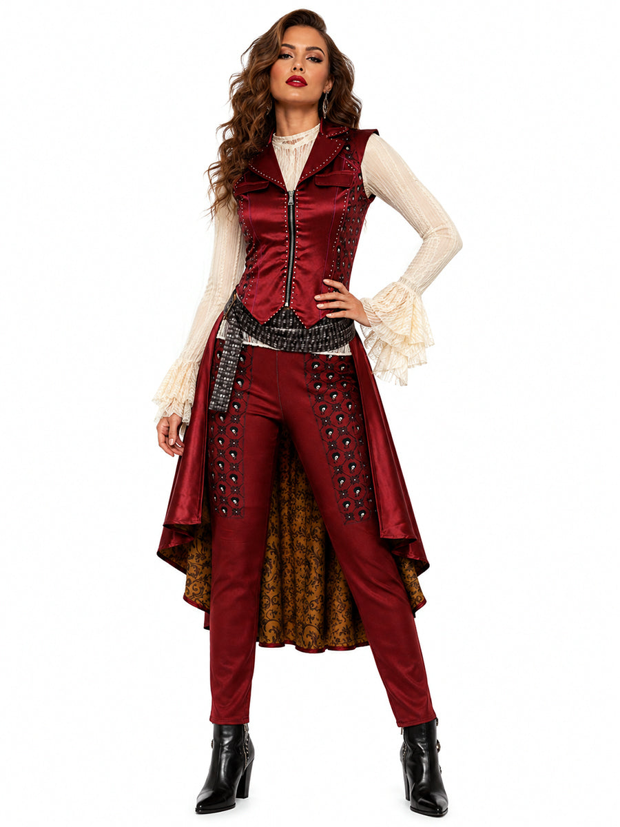 Pirate Costume Victorian Steampunk Captain Tailcoat Set - Image 6