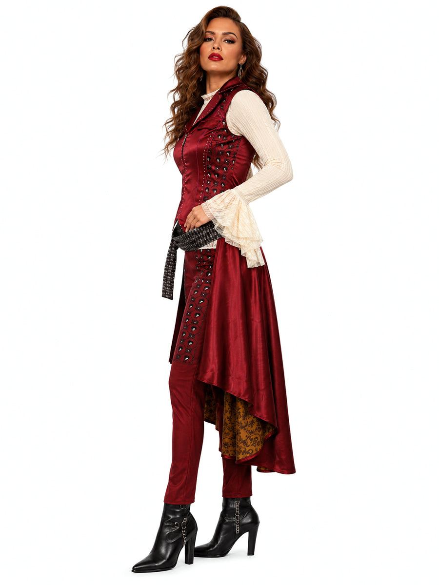 Pirate Costume Victorian Steampunk Captain Tailcoat Set - Image 7
