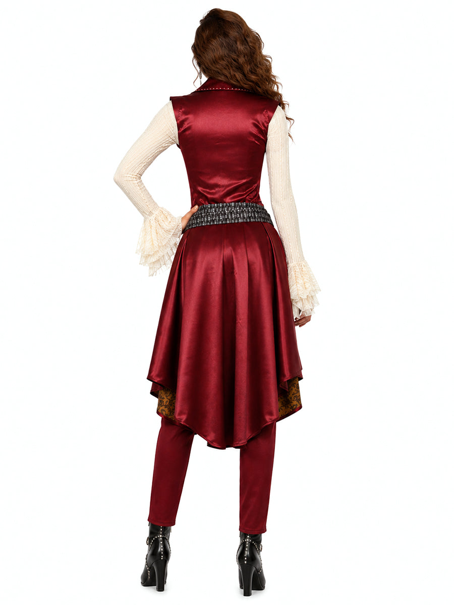 Pirate Costume Victorian Steampunk Captain Tailcoat Set - Image 8