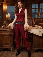 Pirate Costume Victorian Steampunk Captain Tailcoat Set - Image 10