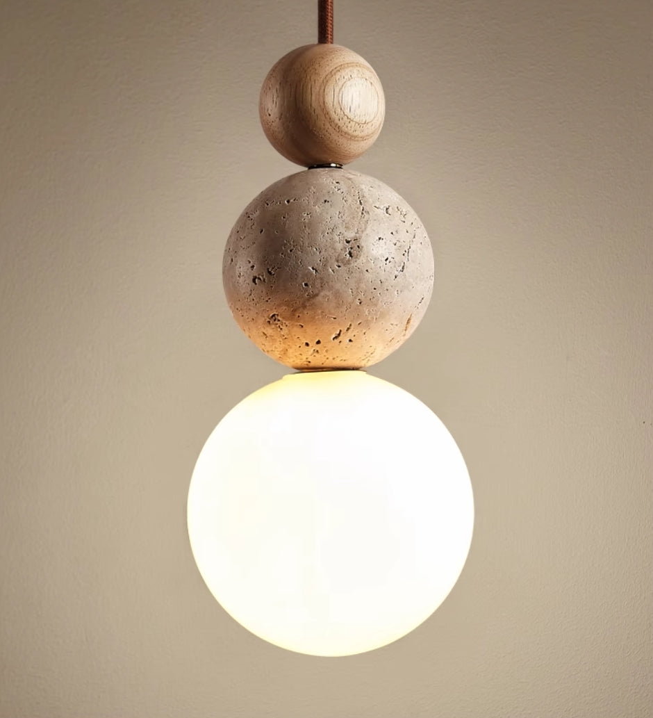 Neutral Contemporary Hanging Pendant Light - Image 3