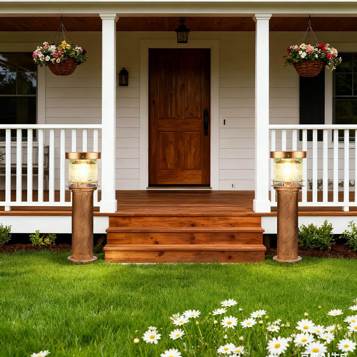 Modern Cylindrical Die Cast Aluminum LED Bollard Light Waterproof IP65 - Image 3