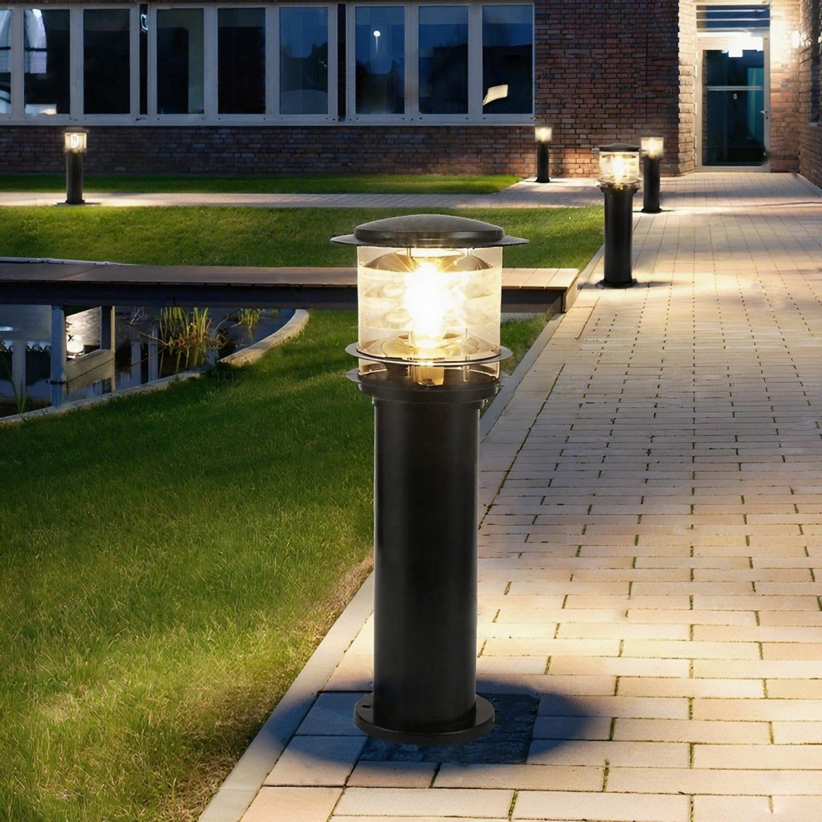Modern Cylindrical Die Cast Aluminum LED Bollard Light Waterproof IP65 - Image 8