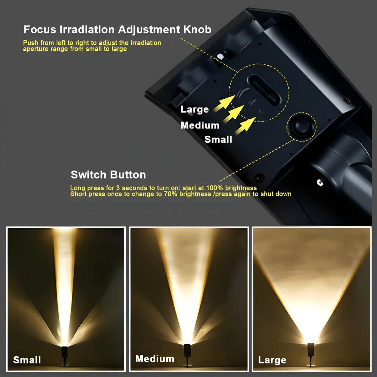 Adjustable Solar Landscape Spotlight Waterproof Dusk to Dawn Garden Light - Image 9