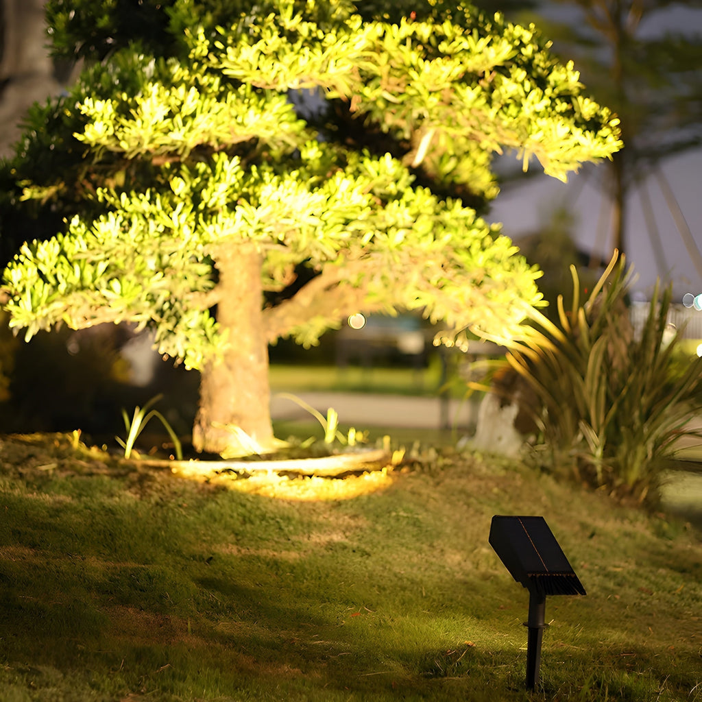 Adjustable Solar Landscape Spotlight Waterproof Dusk to Dawn Garden Light - Image 3