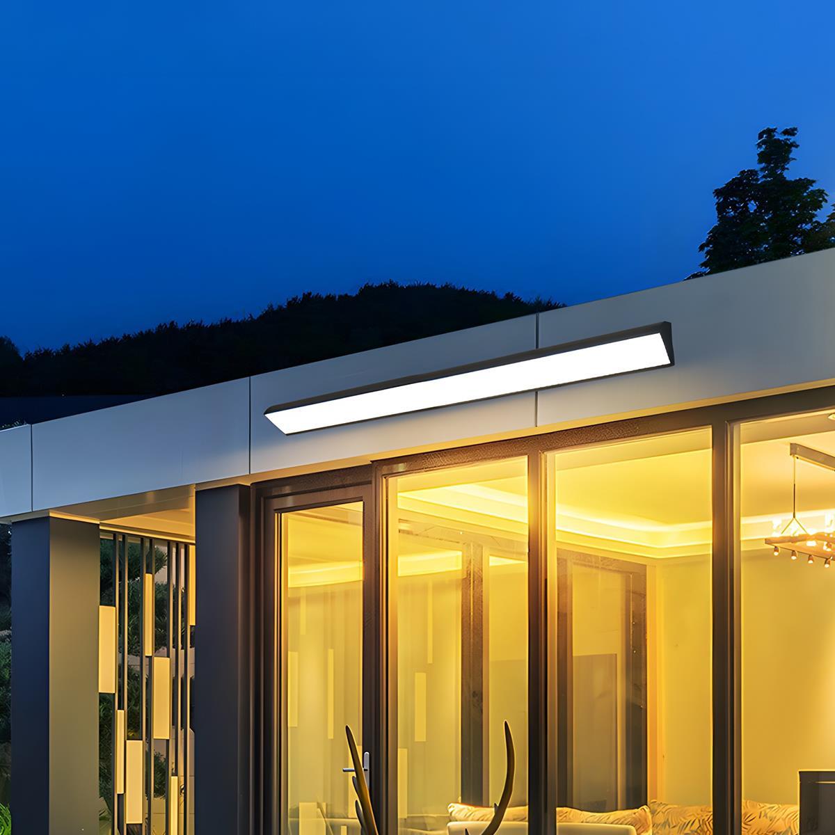 Modern Linear Aluminum LED Outdoor Wall Light Waterproof IP65 - Image 3