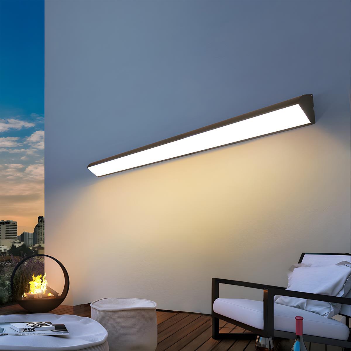 Modern Linear Aluminum LED Outdoor Wall Light Waterproof IP65