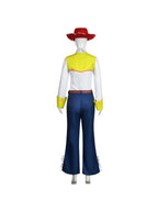 Western Cowgirl Costume 4 Piece Cow Print Set Red Hat - Image 10
