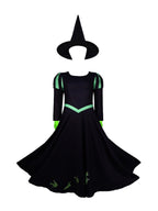 Womens 3 Piece Witch Costume Puff Sleeve - Image 4