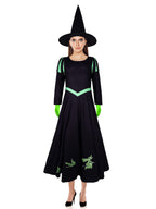 Womens 3 Piece Witch Costume Puff Sleeve - Image 5