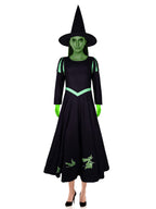 Womens 3 Piece Witch Costume Puff Sleeve